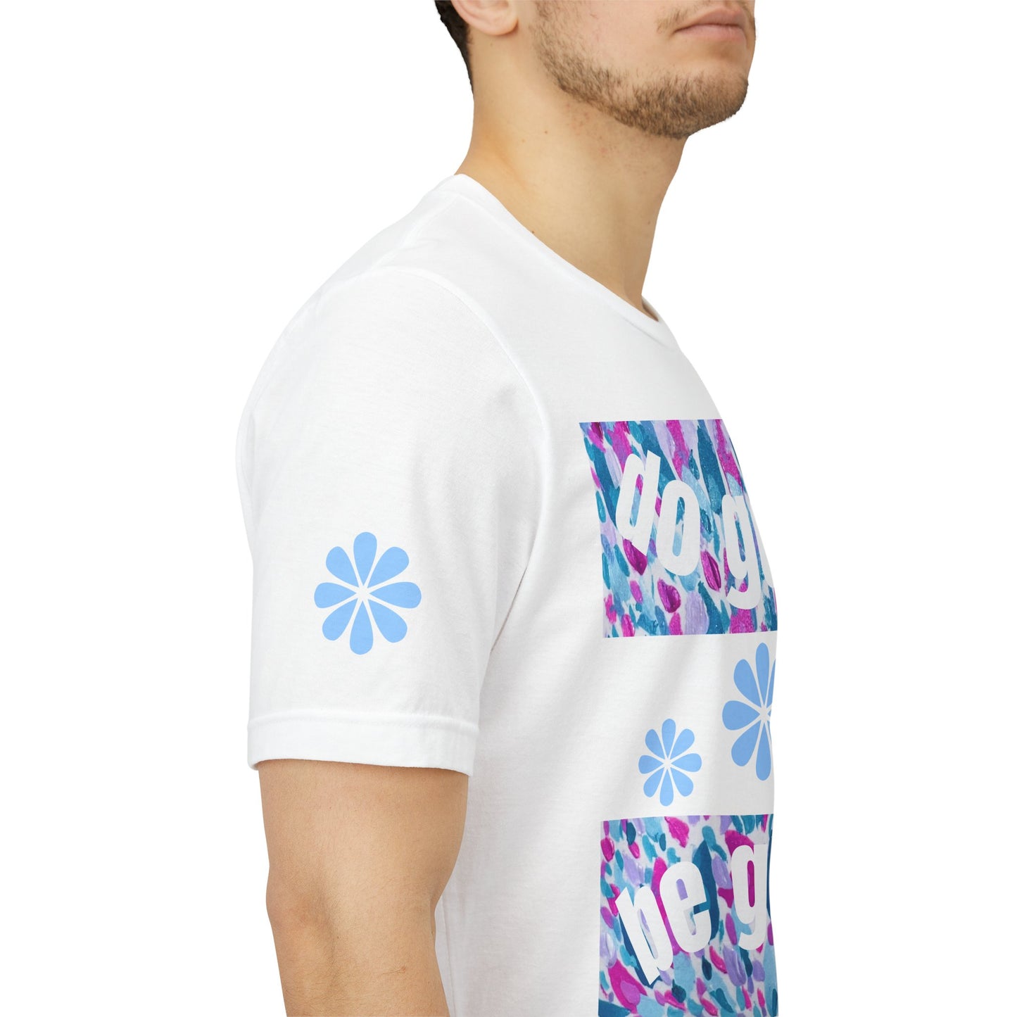 Do Good Be Good Floral Painting Graphic Tee — Positive Message Premium T-Shirt