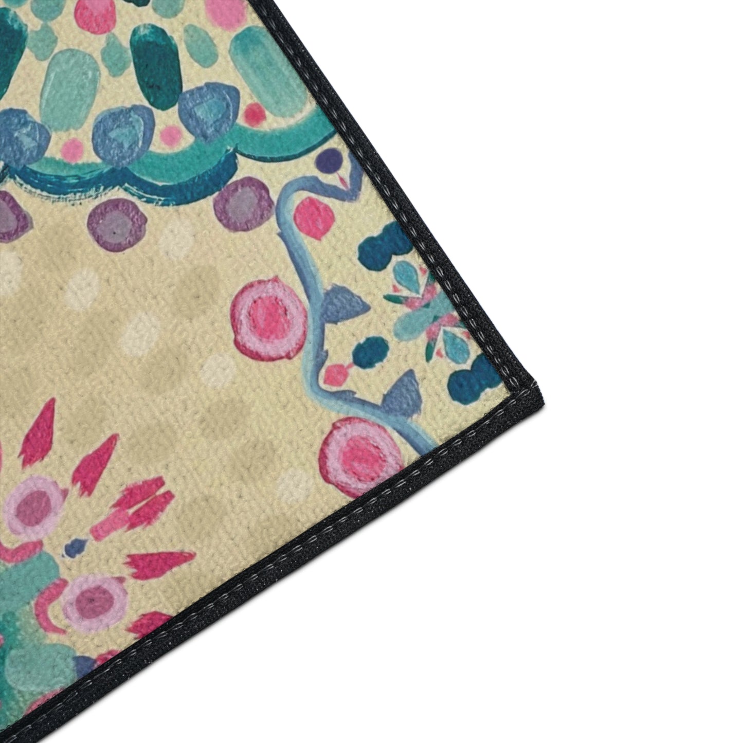 Boho Mandala Heavy-Duty Floor Mat — Indoor Decorative Entry Rug