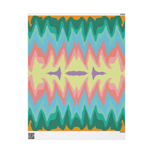 Trippy Hippy Tye Dye Style Wrapping Paper — Abstract Gift Wrap
