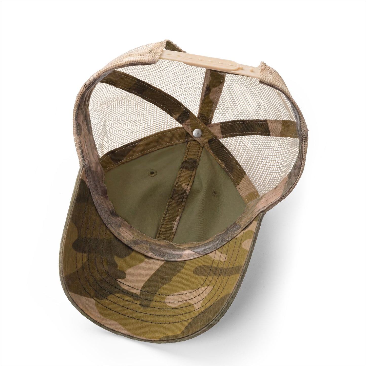 Let’s Go!! Women's Washed Print and Embroidered Mesh-Back Cap