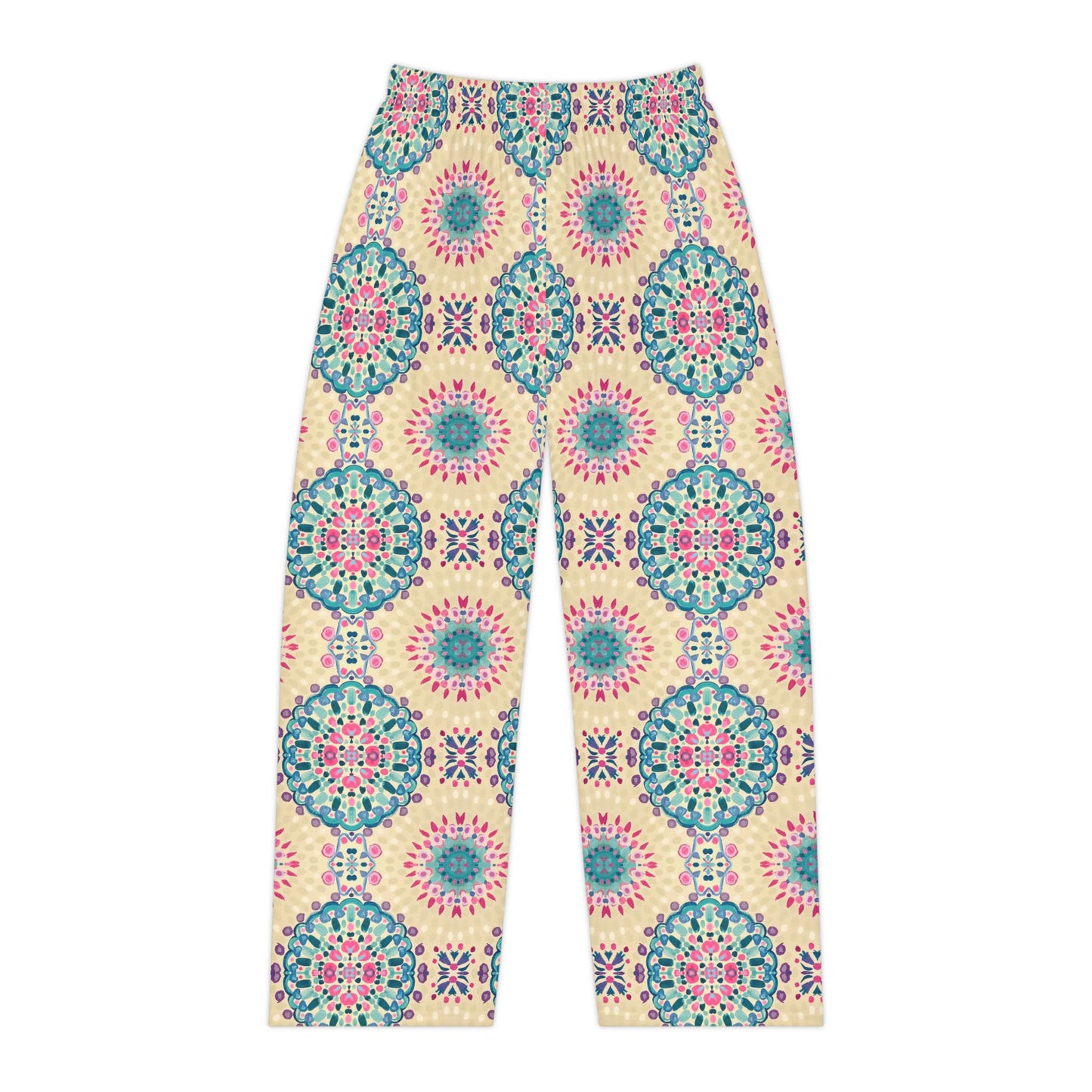Boho Floral Mandala Pajama Pants — Women's Cozy Printed Sleepwear