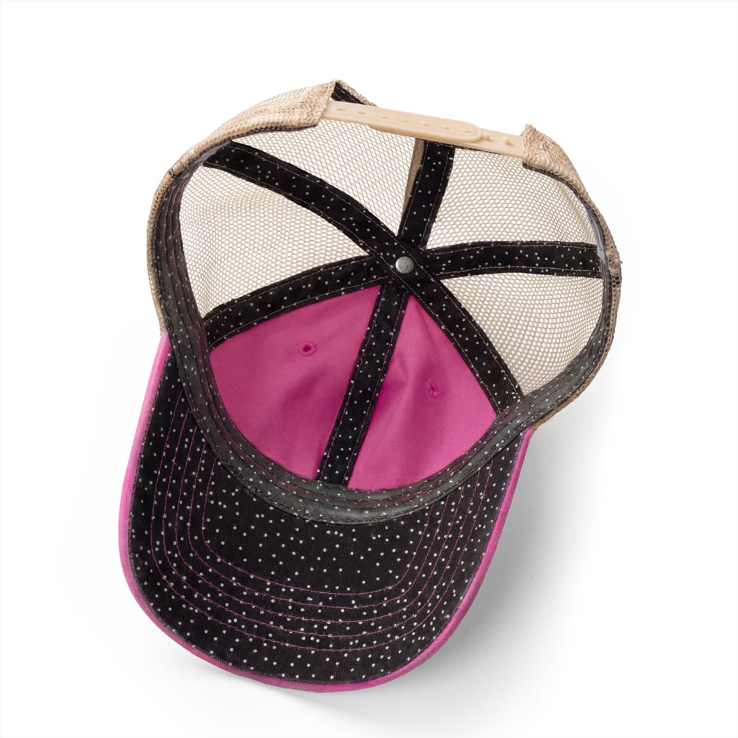 Let’s Go!! Women's Washed Print and Embroidered Mesh-Back Cap