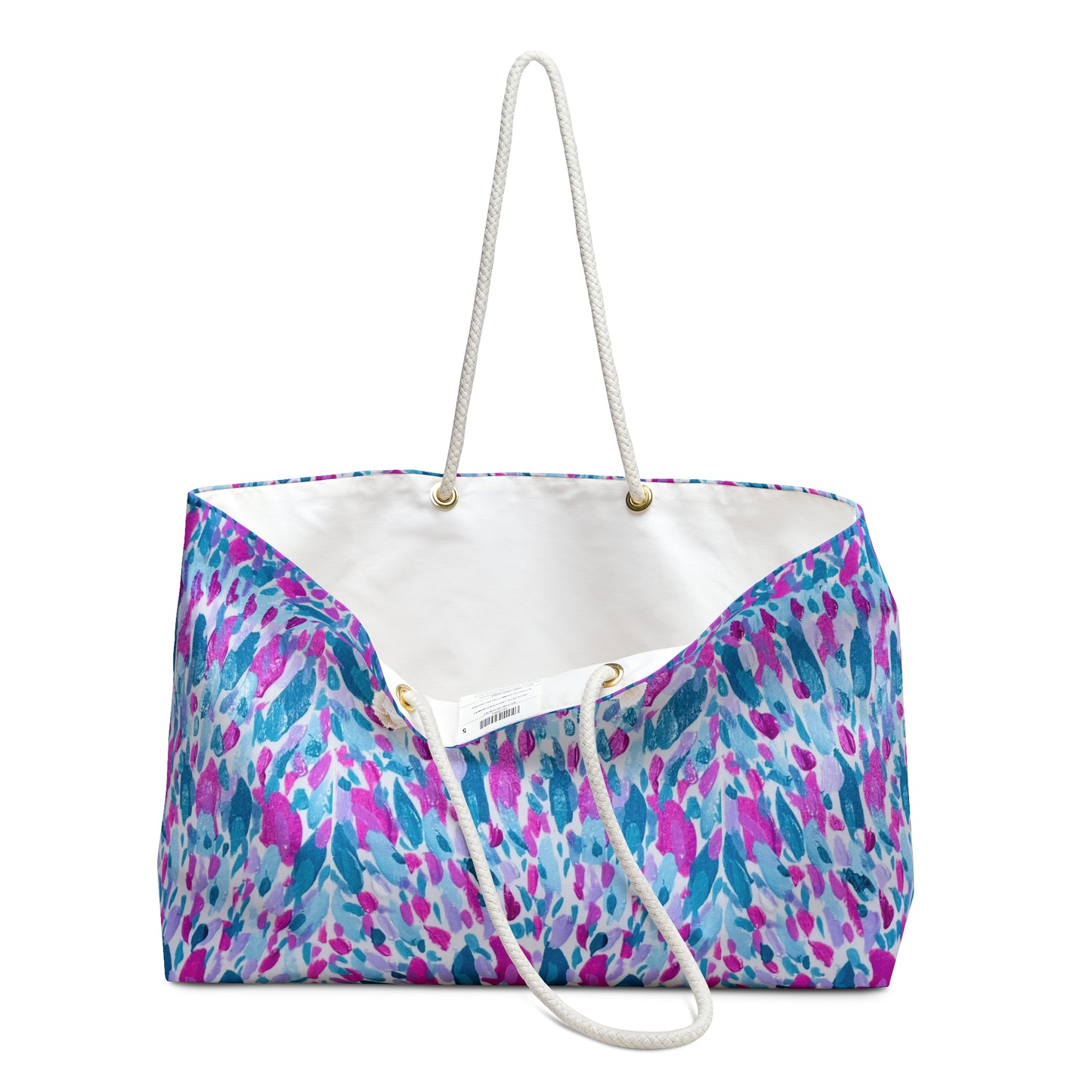Colorful Abstract Coral Print Weekender Bag – Beach & Travel Tote