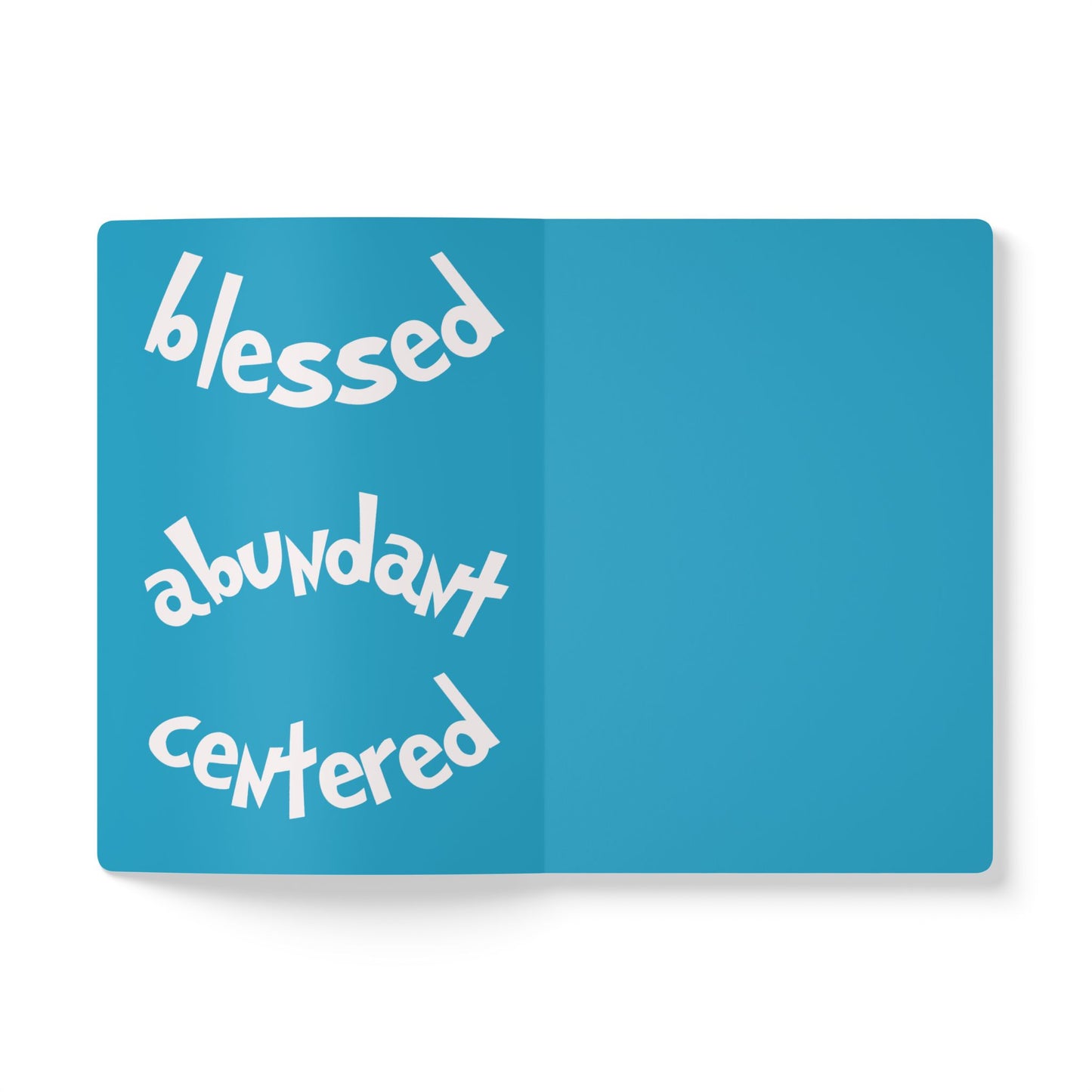 Colorful Abstract Waves Personalized Name Vertical Text Journal