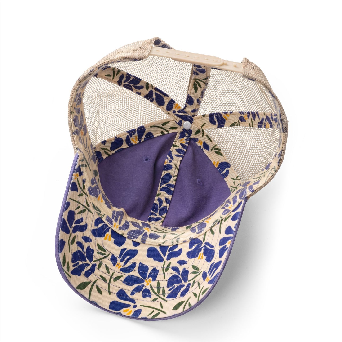 Let’s Go!! Women's Washed Print and Embroidered Mesh-Back Cap