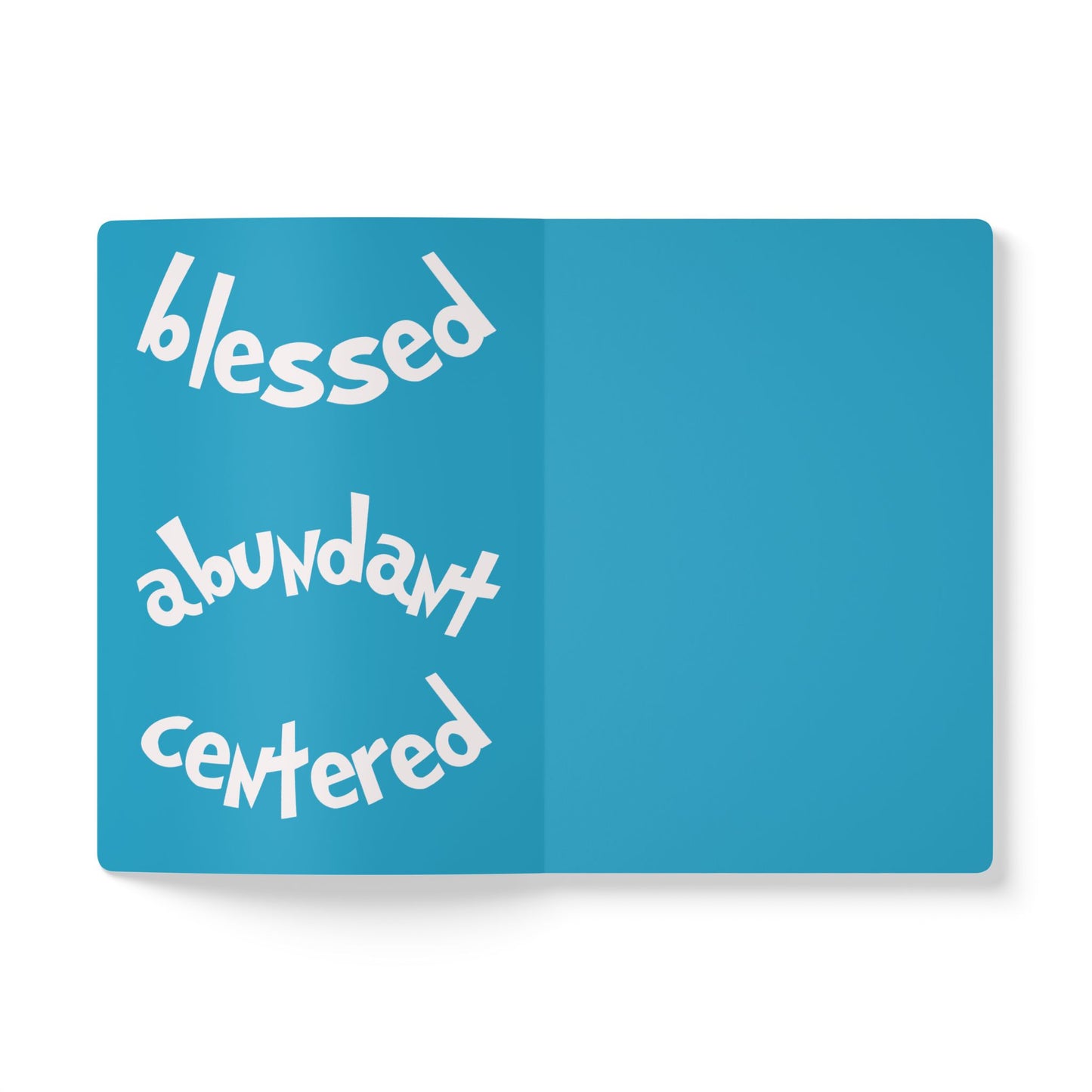 Colorful Abstract Waves Personalized Name Vertical Text Journal