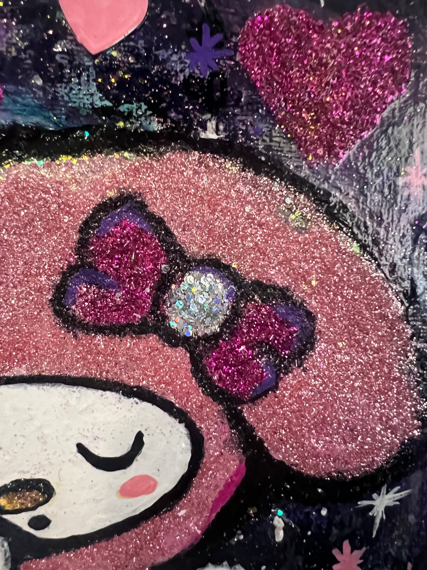 Besties in Space - Kawaii Best Friends Gift - Friendship Galentine’s Painting