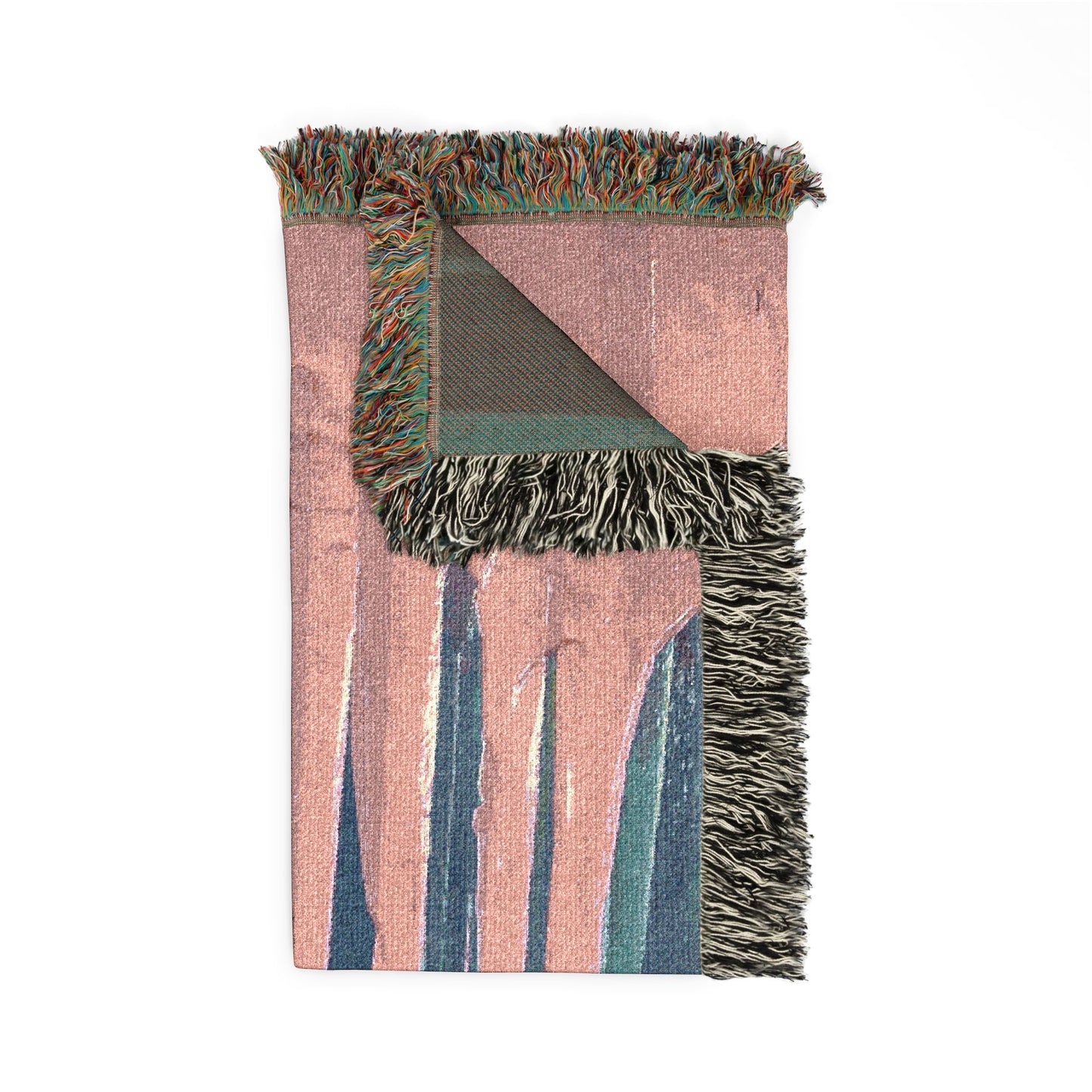 Abstract Stripes Woven Blanket – Modern Boho Throw for Living Room & Bedroom