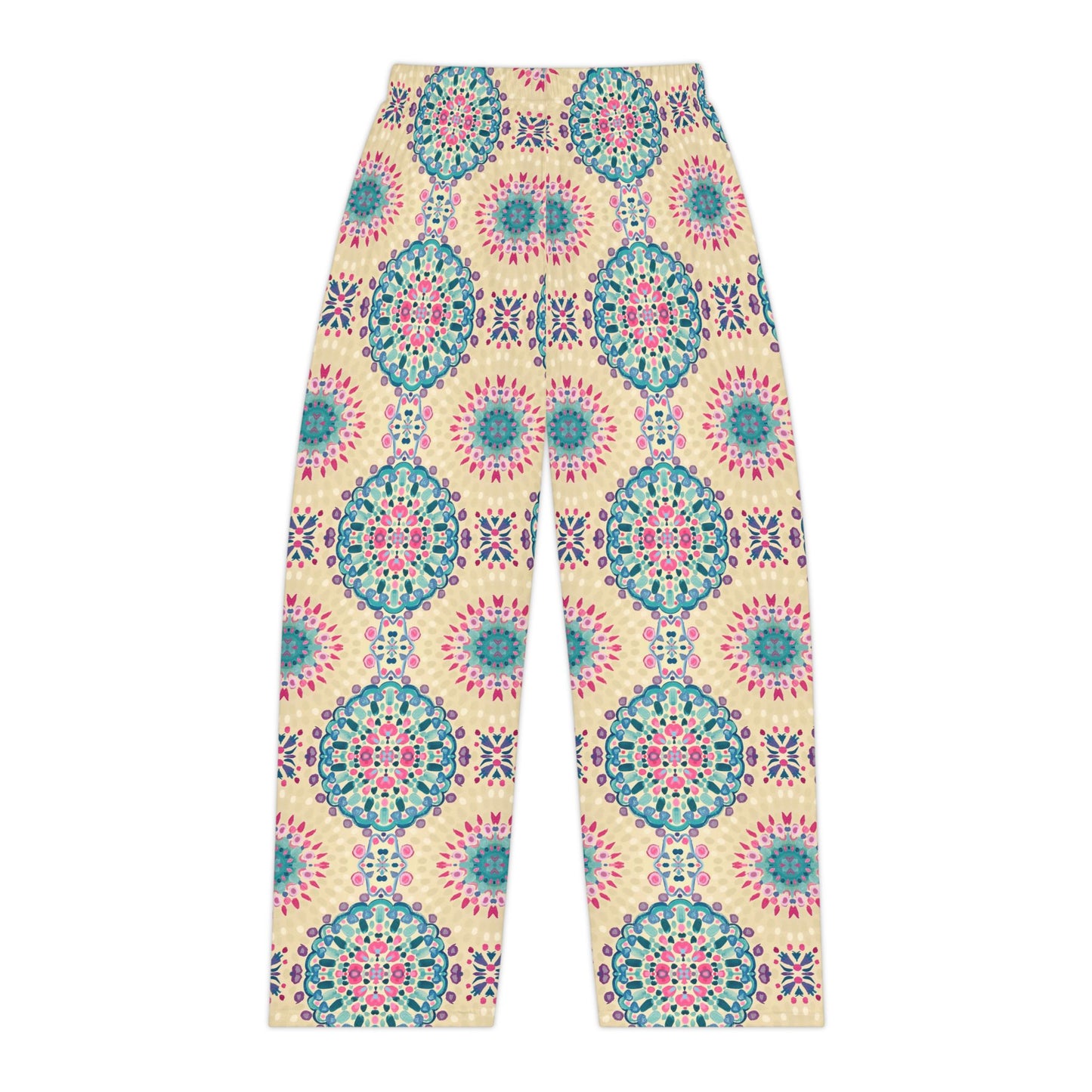 Boho Floral Mandala Pajama Pants — Women's Cozy Printed Sleepwear
