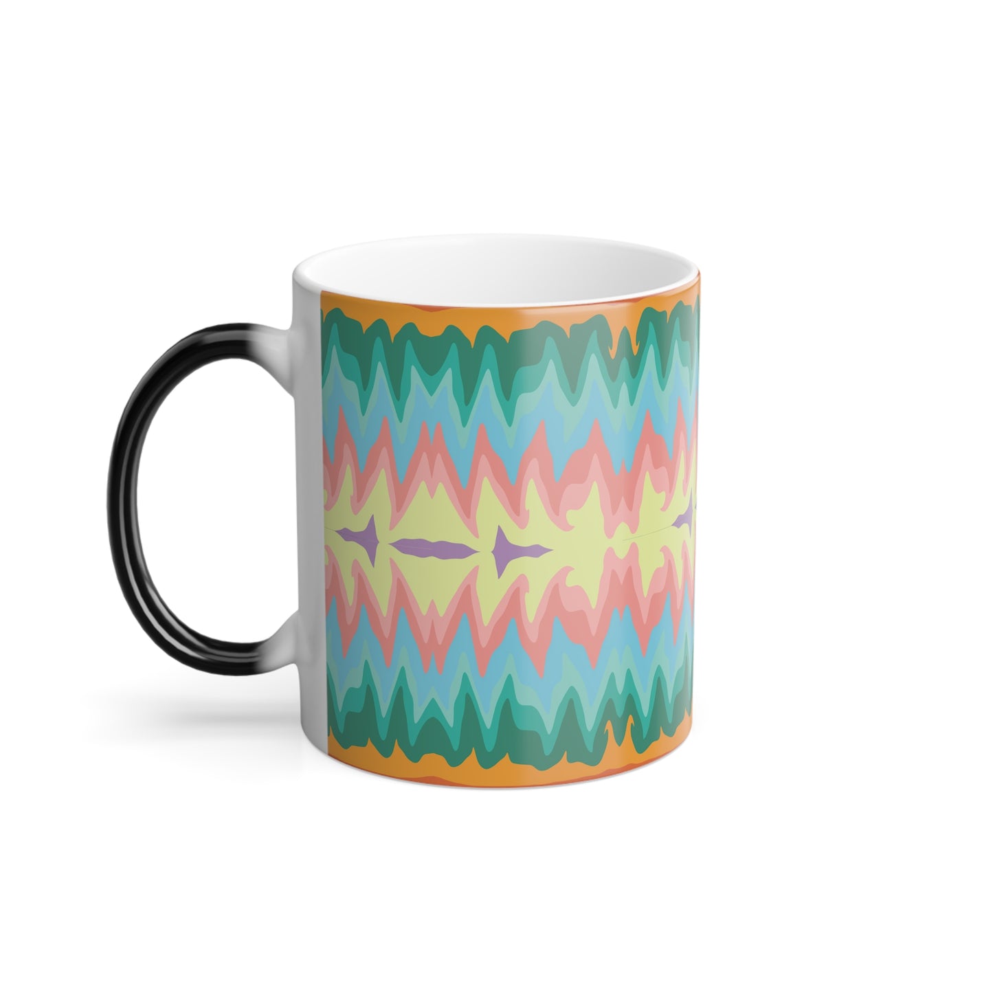 Trippy Hippy Tye Dye Color Morphing Mug, 11oz
