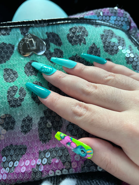 Custom Long Square Press-on Nailset