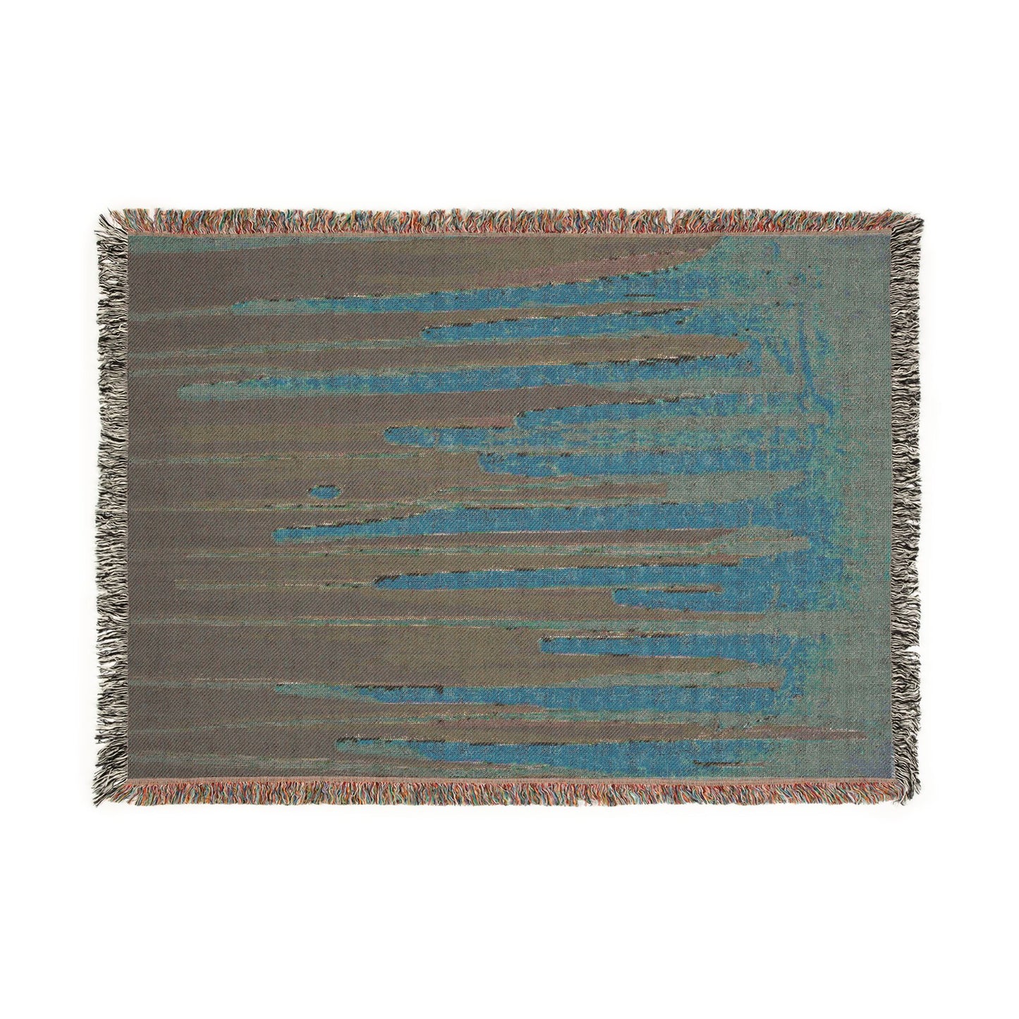 Abstract Stripes Woven Blanket – Modern Boho Throw for Living Room & Bedroom