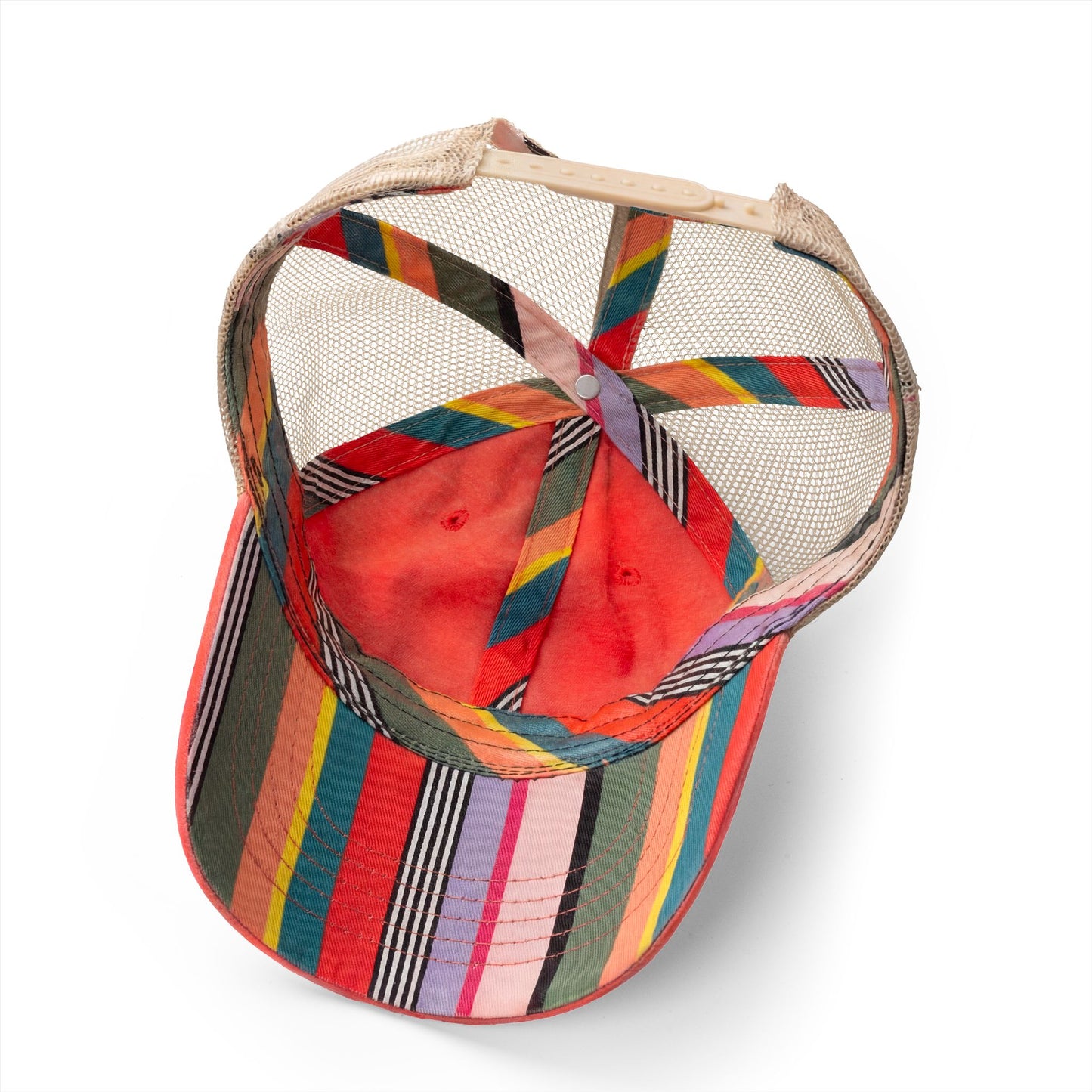 Let’s Go!! Women's Washed Print and Embroidered Mesh-Back Cap