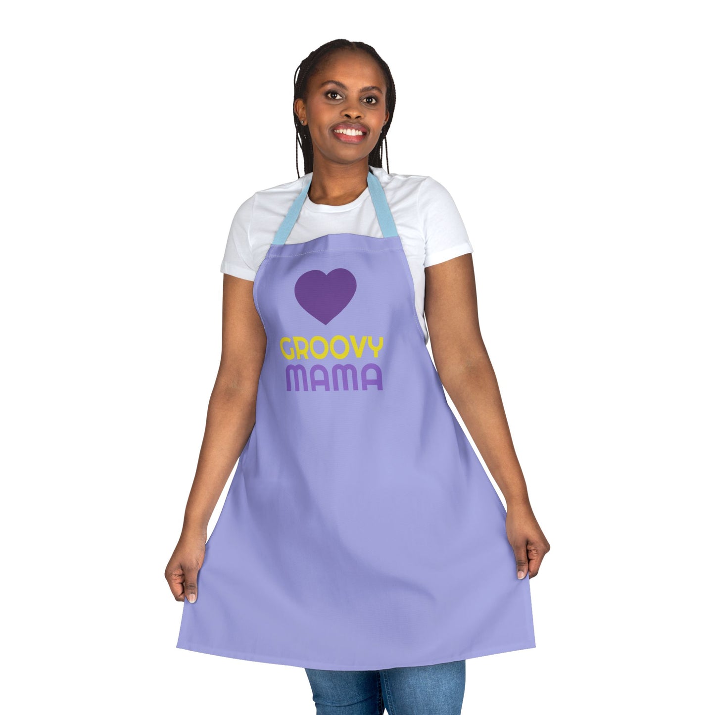 Groovy Mama Apron — Retro Heart Kitchen Apron, Perfect Mother’s Day Gift