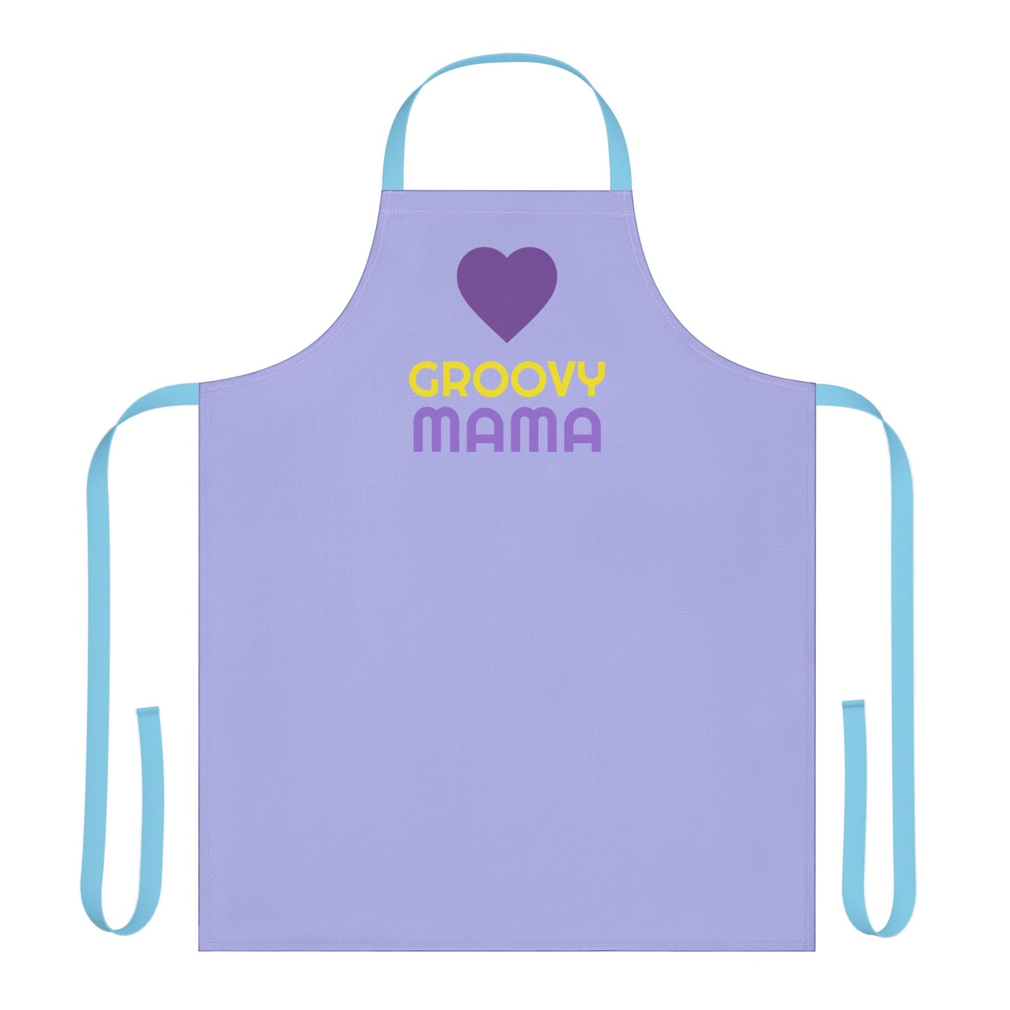 Groovy Mama Apron — Retro Heart Kitchen Apron, Perfect Mother’s Day Gift