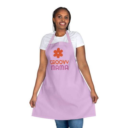 Groovy Mama Apron — Retro Heart Kitchen Apron, Perfect Mother’s Day Gift