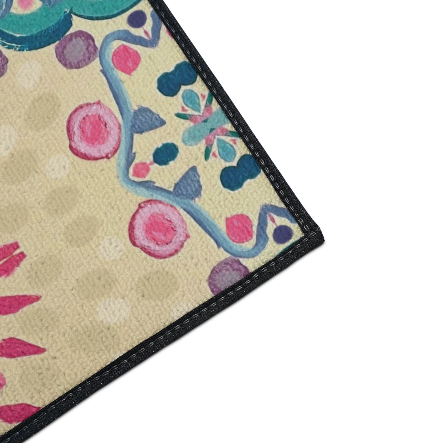 Boho Mandala Heavy-Duty Floor Mat — Indoor Decorative Entry Rug