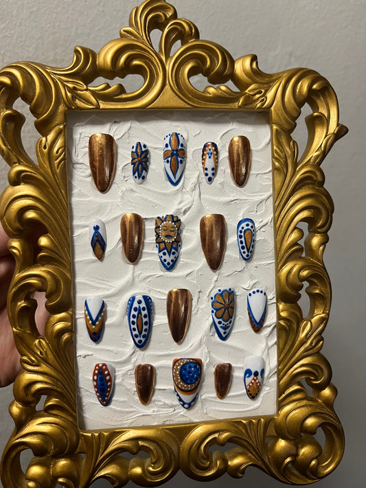 A Solar Tide Framed Nail Art Sculpture